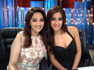 Salman Khan with Madhuri Dixit on Jhalak Dikhhla Ja show