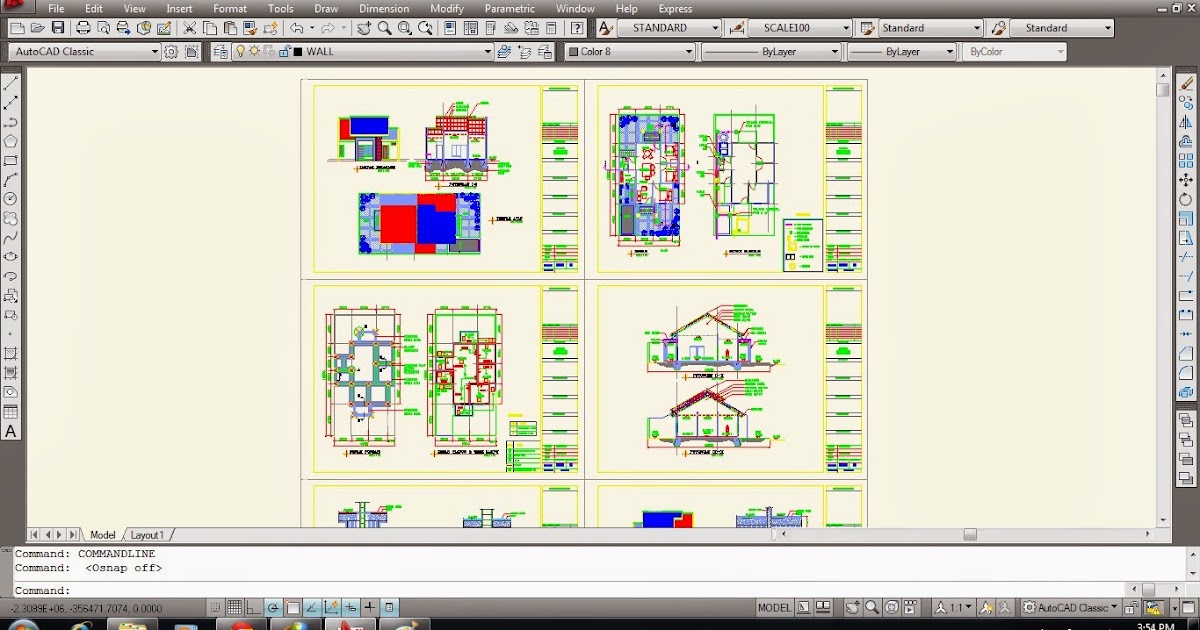 Gambar Kerja Rumah Type 70 .dwg ~ All about of Architecture