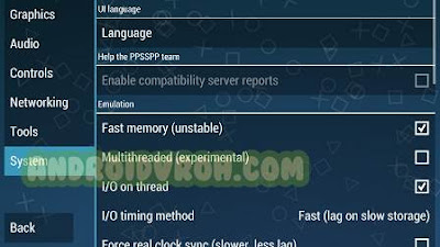 Cara Mengatasi Black Screen Pada Emulator PPSSPP Android