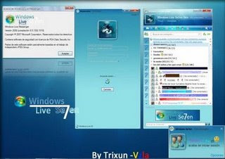 Skin Windows Se7ven para MSN