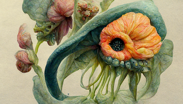 Scientific Drawings of Strange Alien Flowers