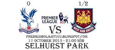 "Bandar Poker - Prediksi Skor Crystal Palace vs West Ham Posted By : Prediksibolajituuu.blogspot.com"