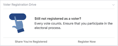 Voter Registration Drive by Facebook