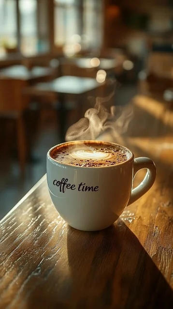 كوب قهوة ساخنة