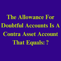 The Allowance For Doubtful Account