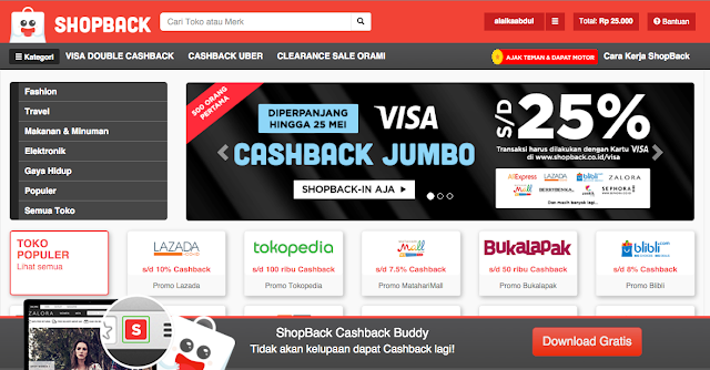 shopback homepage