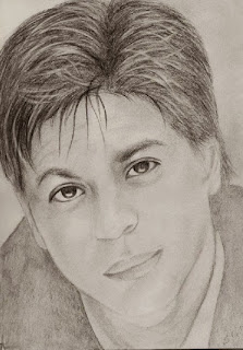 Lukisan Gambar Shahrukh Khan