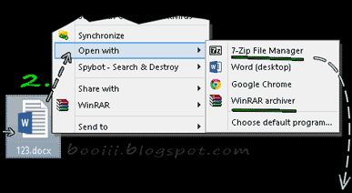 Open file with > Winrar or 7zip