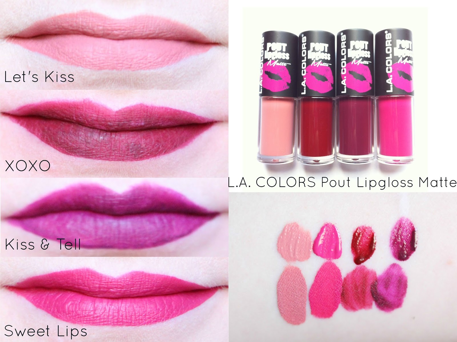 Shiny pout lip colors la colors gloss design