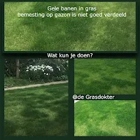 ongelijke groei in gazon