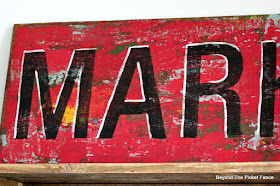 Make a vintage inspired sign with this chippy paint technique