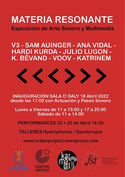Exposición “Materia Resonante” colectiva de arte sonoro y multimedia