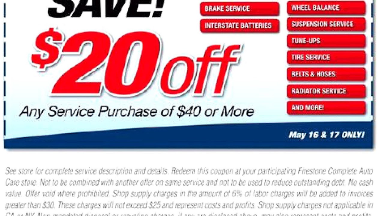 Firestone Tire Center Coupons