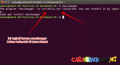 Mengatasi error macchanger di linux