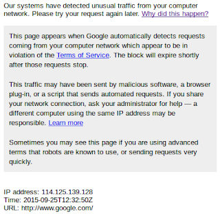 Mengatasi Masalah Our systems have detected unusual traffic from your computer network