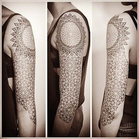 Bold Geometric Tattoos By Brandon Crone