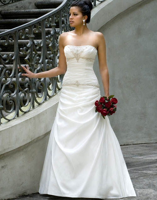 Simple Strapless Wedding Dresses