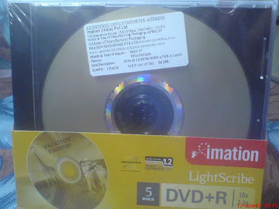 Imation lightscribe DVD R