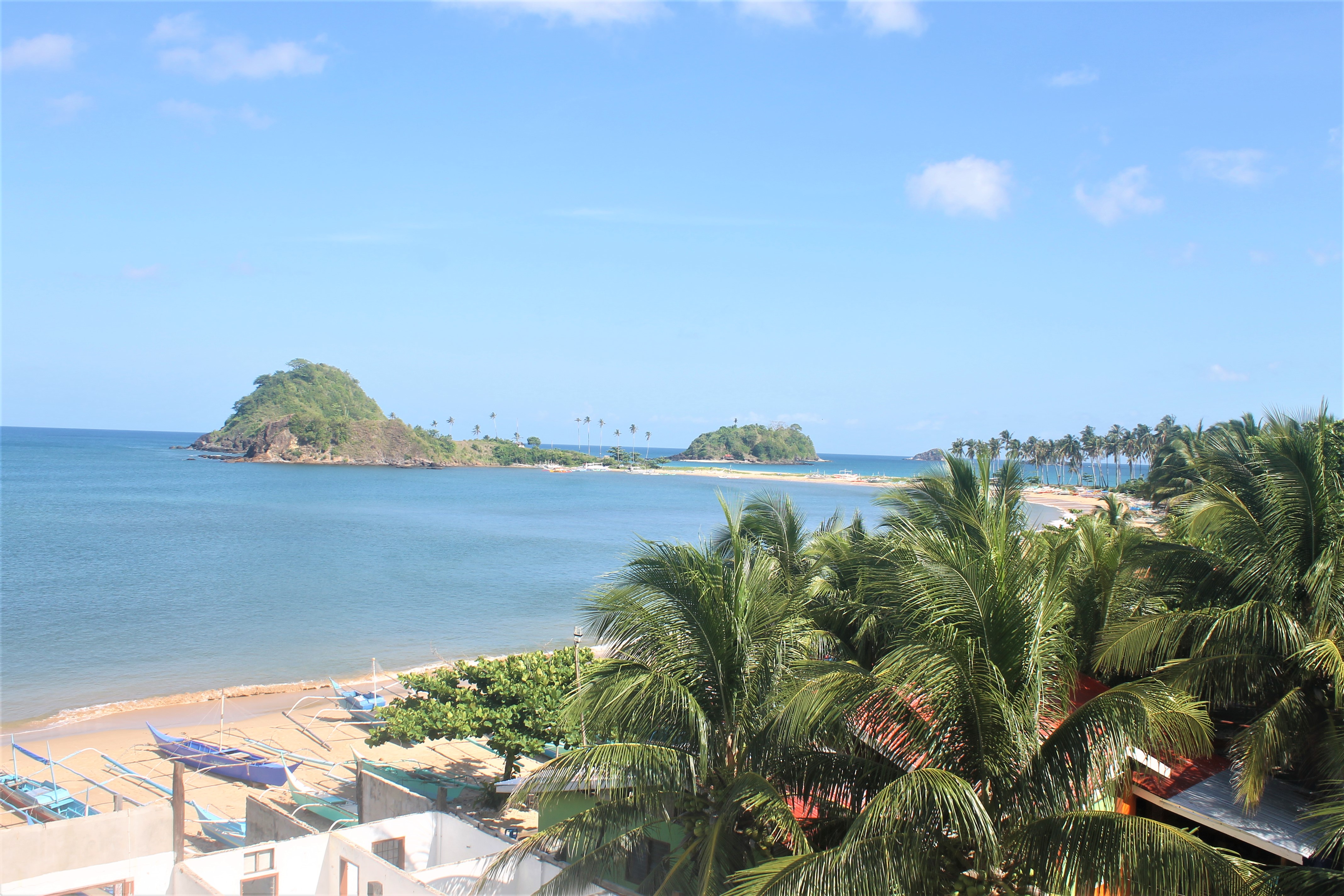 Nacpan Beach as "Twin Beach"  at EL NIDO, Palawan.