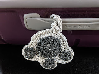 Paw Luggage Tag - a free crochet pattern from Sweet Nothings Crochet