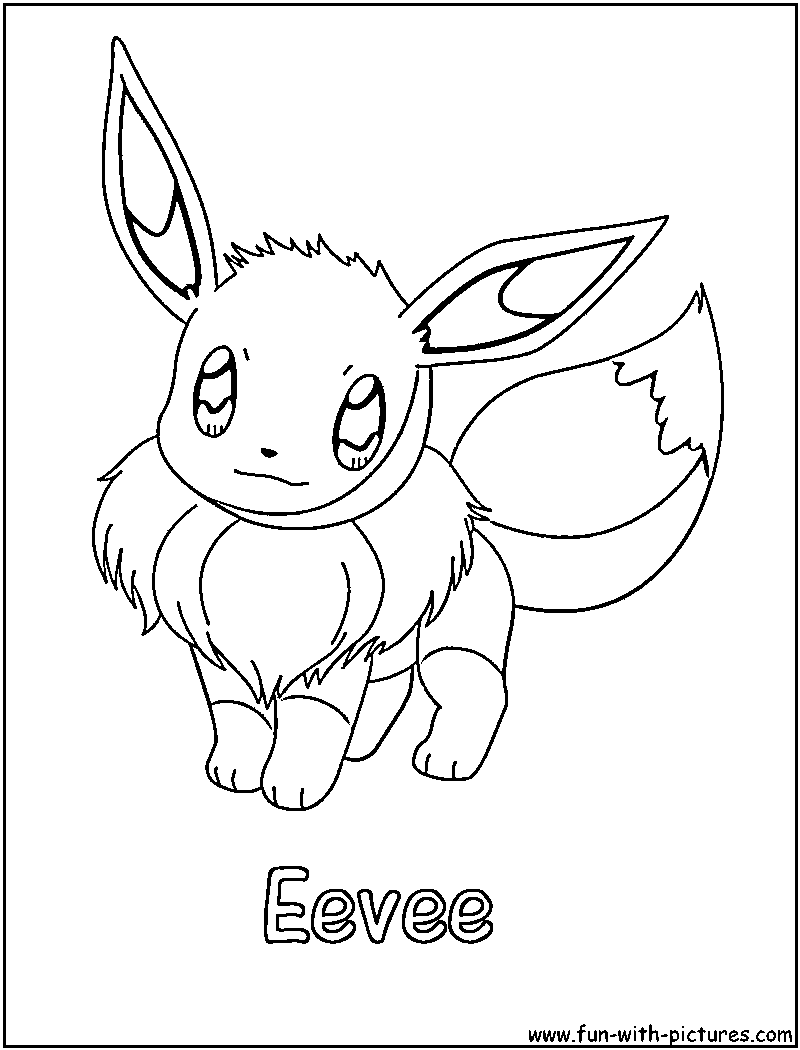 Download Pokemon " Eeve " Coloring Pages Kids