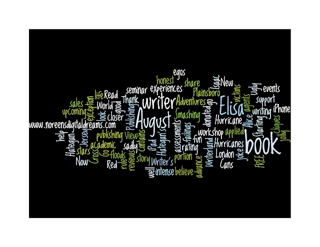 a word cloud made of the most frequently used words on this blog