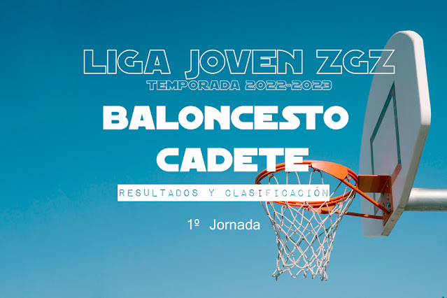 BALONCESTO CADETE: Clasificación y resultados de la 1º Jornada Temporada 2022-2023