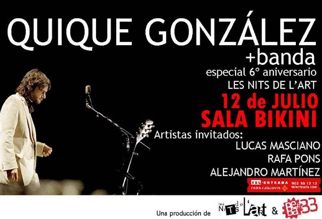 VI ANIVERSARIO DE LES NITS DE L´ART CON QUIQUE GONZÁLEZ