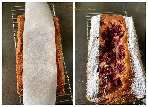 LE CAKE FRAMBOISE ET  NOISETTES de MAËLIG GEORGELIN