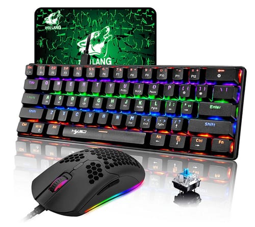 ZIYOU LANG 60% Mechanical Gaming Keyboard and Mouse