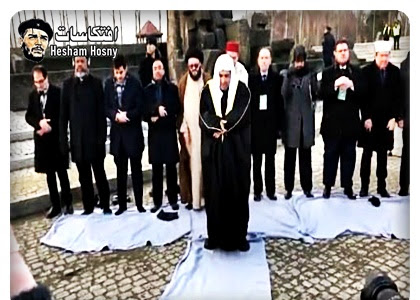 الصور الكاملة .. رجل الدين السعودي محمد العيسى يصلي لذكرى الهولوكوست .. صلاة المحرقة