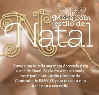 Concurso Cultural Mesa Com Estilo De Natal Camicado