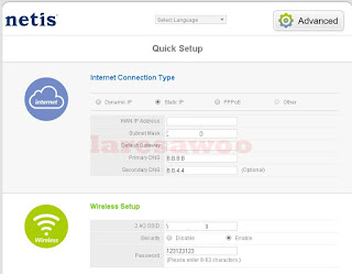 Cara Setting Netis WF2411E Sebagai AP