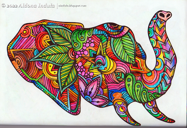 kolorowanka słoń