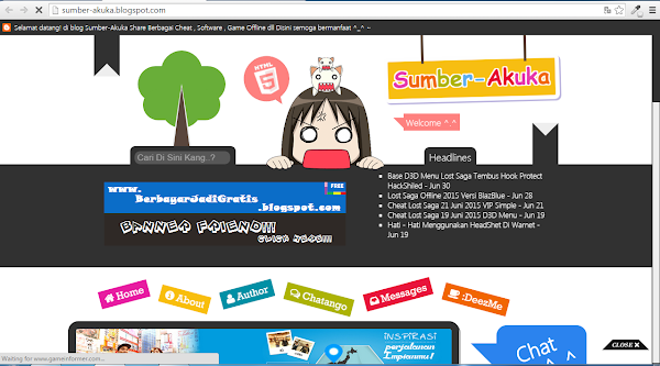 Template Otaku Syasi Untuk Blog