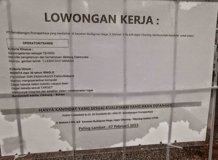 Lowongan Kerja PT. Gemabangun Pronaperkasa Cikarang 