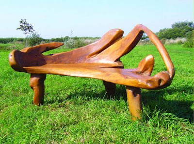 wooden garden bench