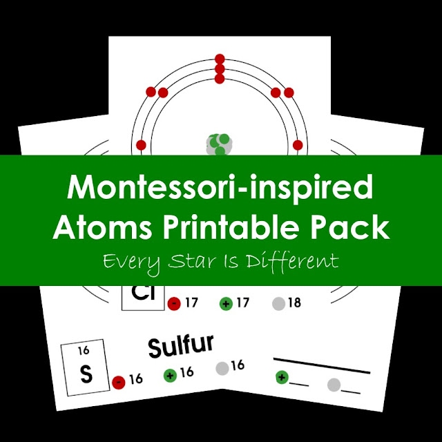 Montessori-inspired Atoms Printable Pack