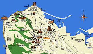 Map of Haifa Israel