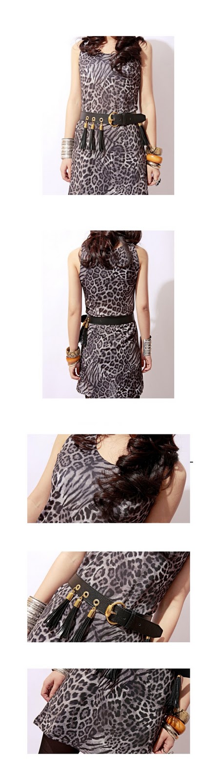 mazzy side cutout dress. Coil Leopard Print Dress