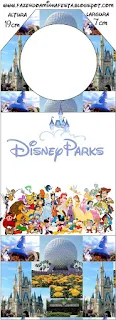 Disney Parks: Free Party Printables. Disney Parks Free Printable Tags.