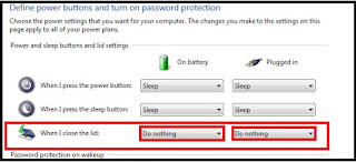 cara agar laptop tidak dalam keadaan sleep saat ditutup