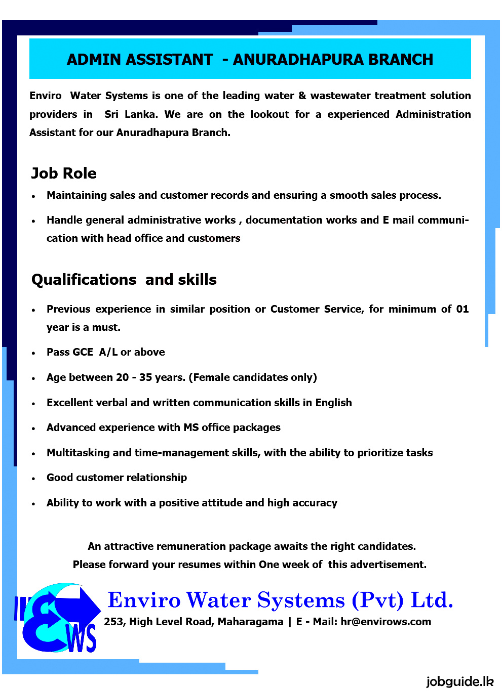 Anuradhapura job vacancies