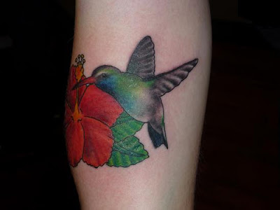 Humming Bird Tattoo on hand