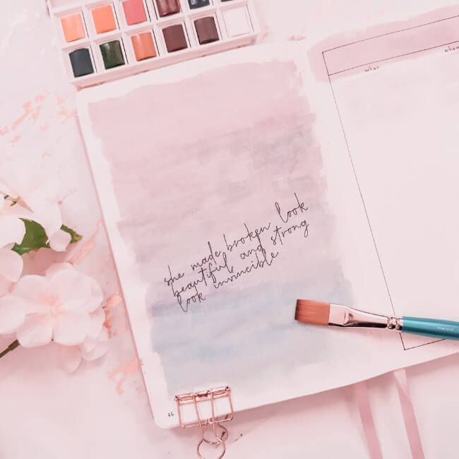 How to Use Watercolors in Your Bullet Journal