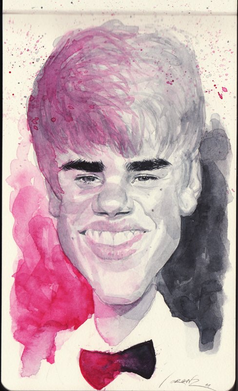 justin bieber caricature. Justin Bieber