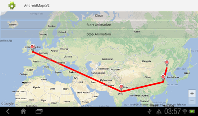 Animation on Google Maps Android API v2