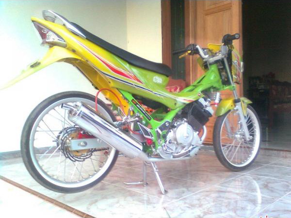 Modifikasi Satria  FU  150 Airbrush  Motif Grafis