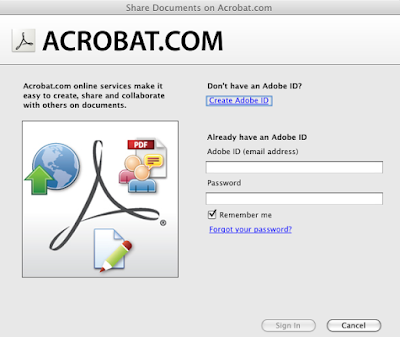 Share documents on acrobat