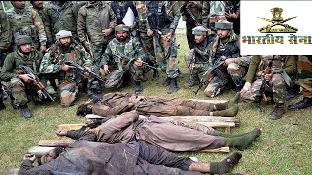 Jammu kashmir- के शोपियां में मुठभेड़ में 5 आतंकवादी मारे गए